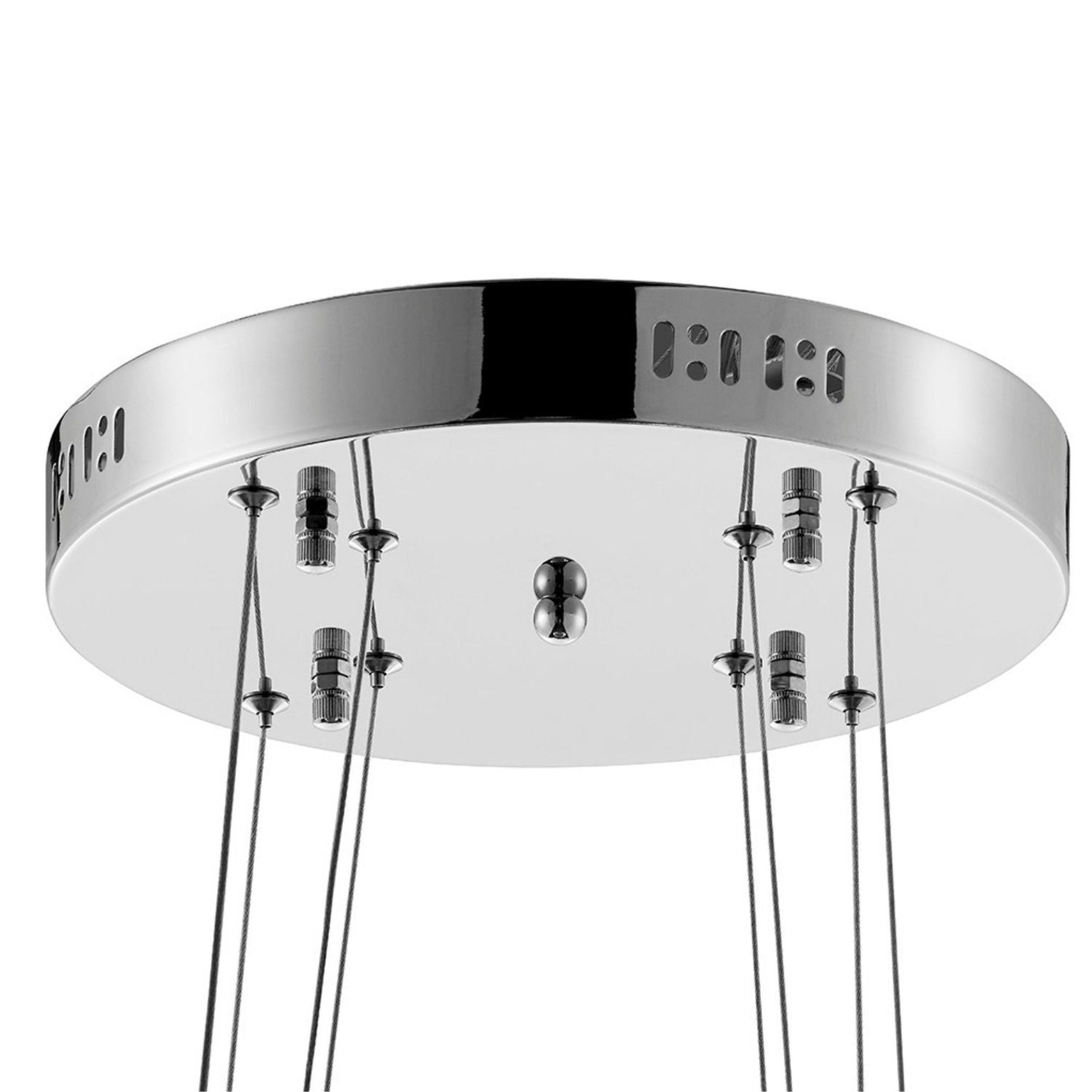 Monroe Crystal Chandelier Chrome