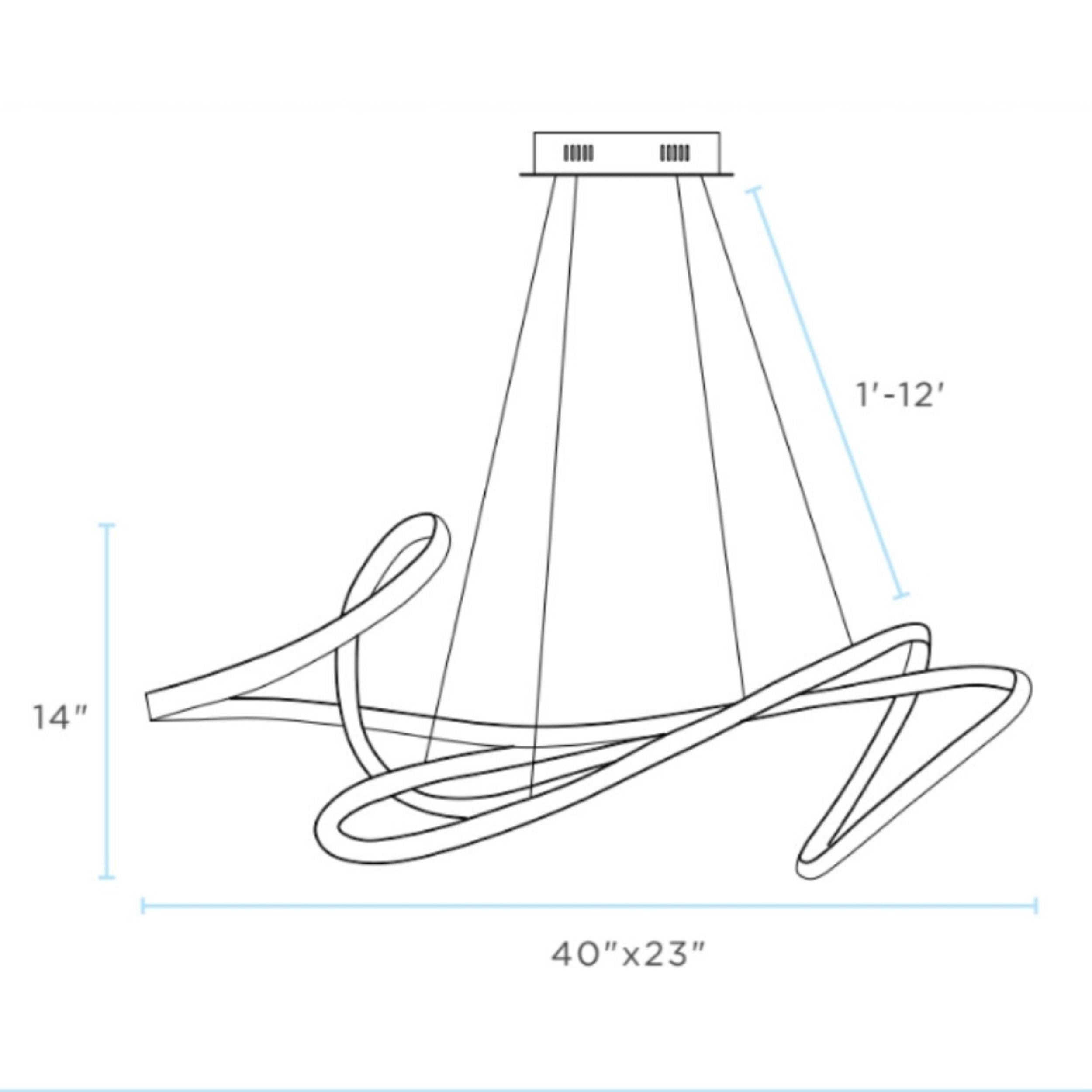 Moscow LED Chandelier Gold