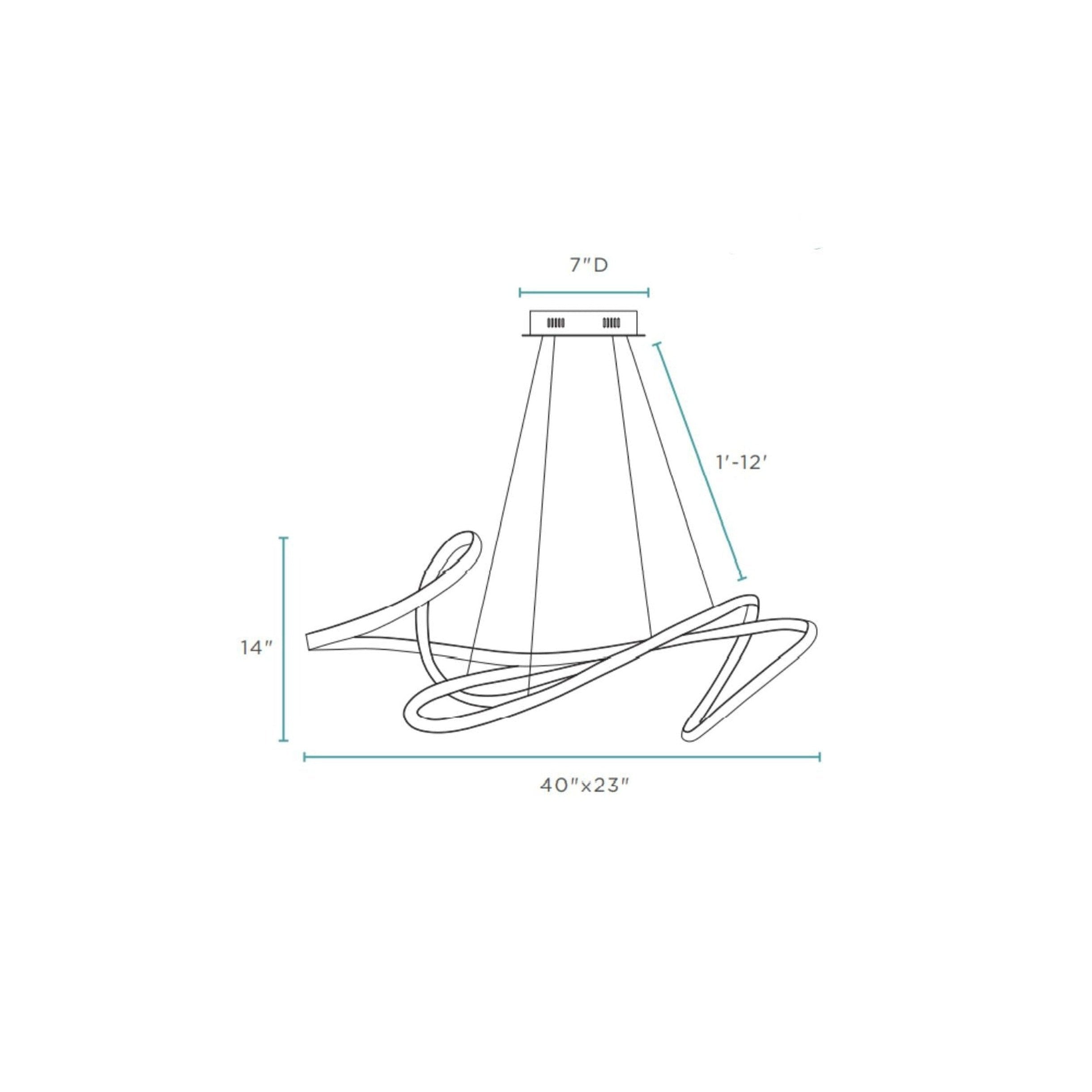 Moscow LED Chandelier White