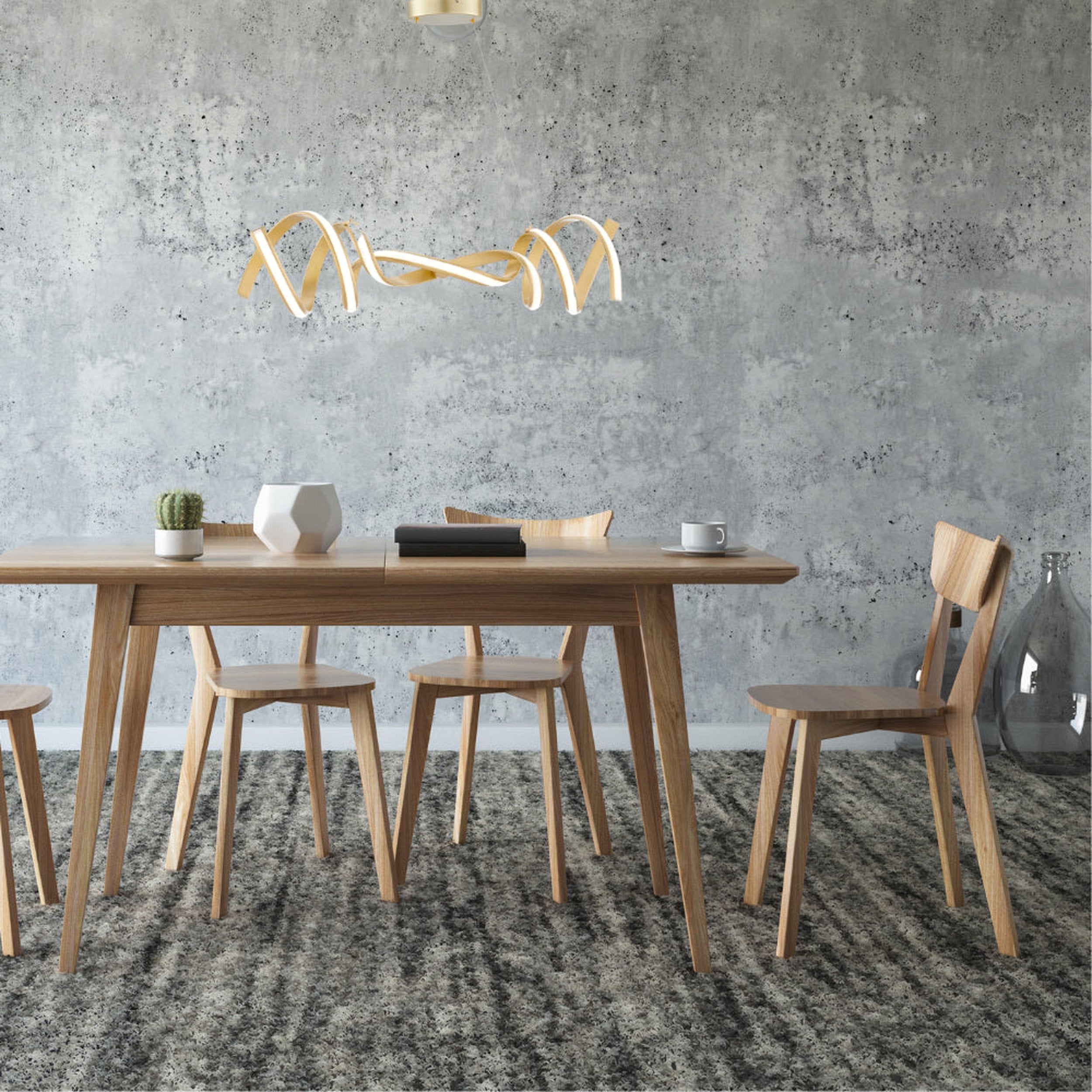 Munich LED Horizontal Chandelier Gold