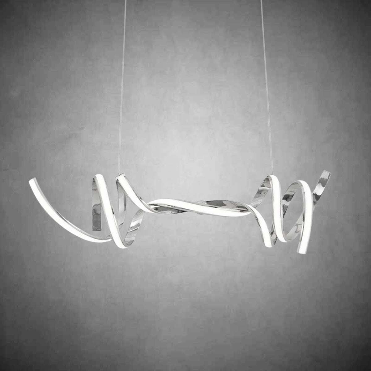 Munich LED Horizontal Chandelier Chrome