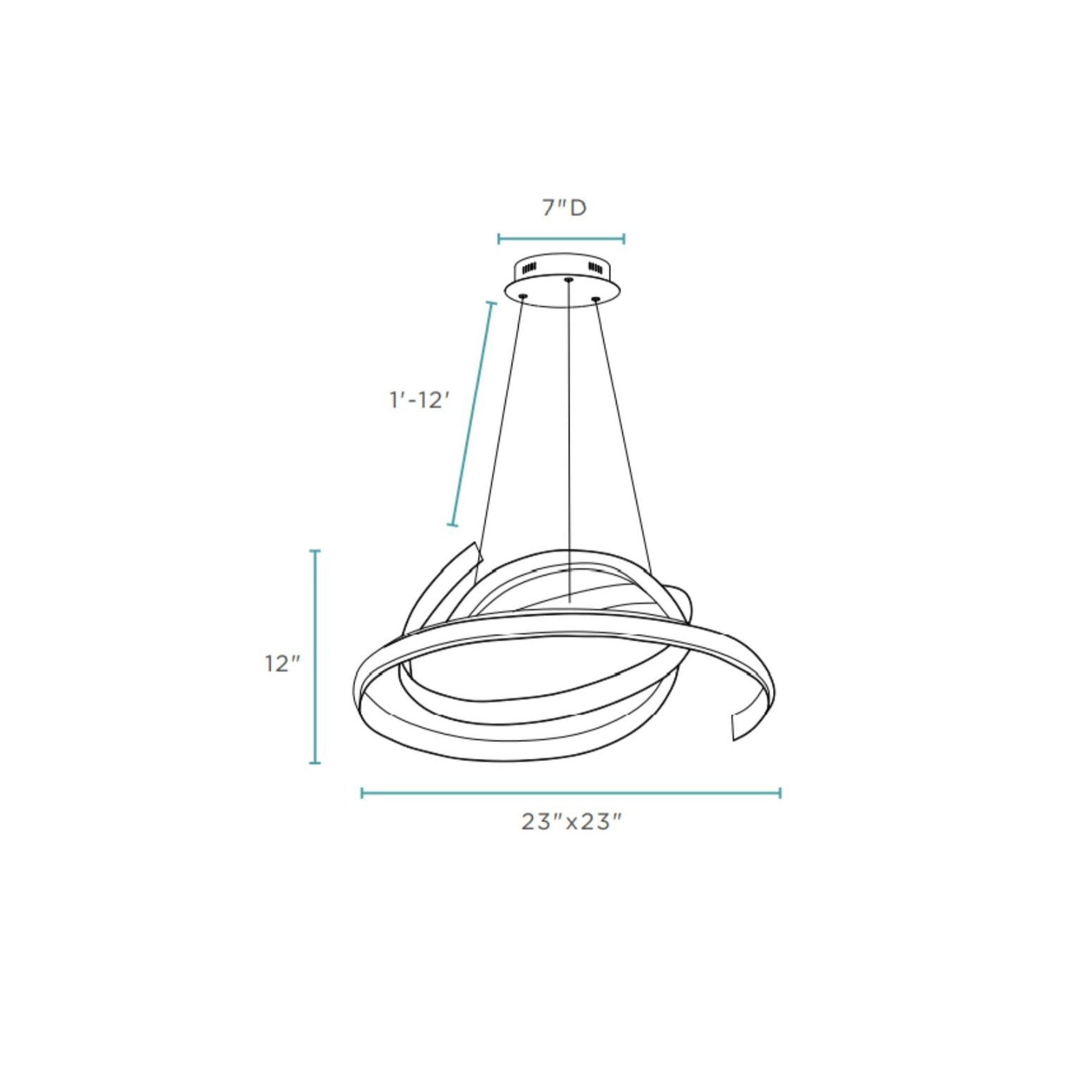 Oslo LED Adjustable Chandelier Chrome