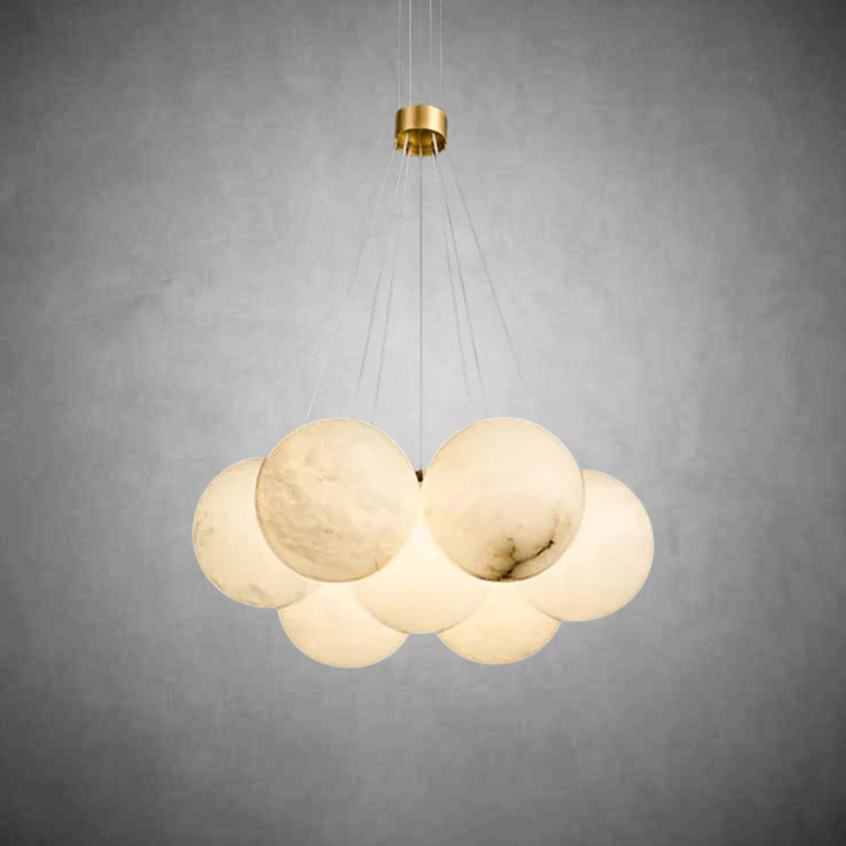 Paisley Alabaster Global Ceiling Chandelier Light