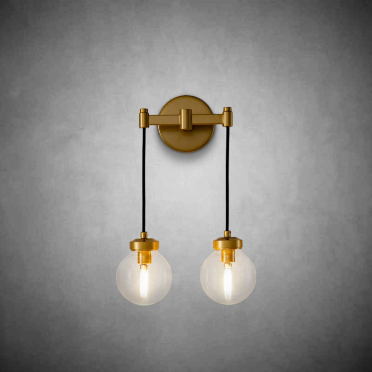 Patricia Modern Glass 2 Light Wall Sonce