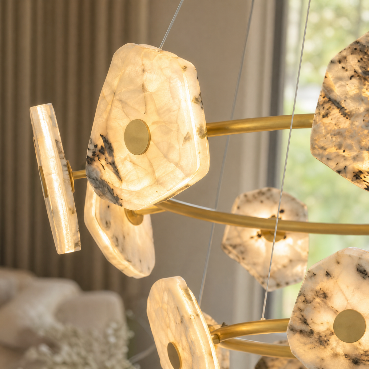Petra Chandelier Modern Dining Room 39.4" D
