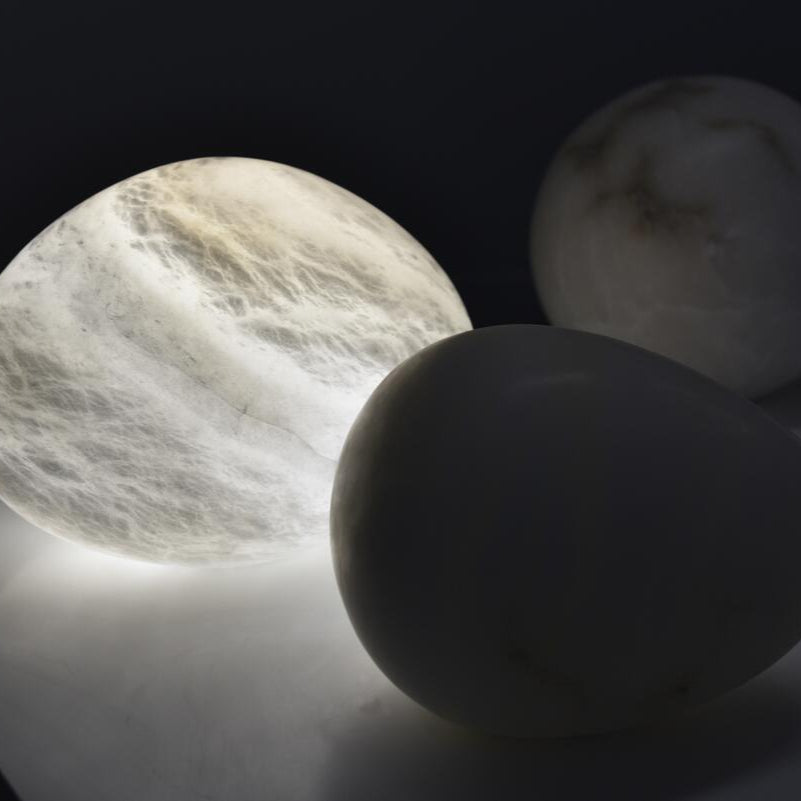 Galet Uno Alabaster Table Lamp