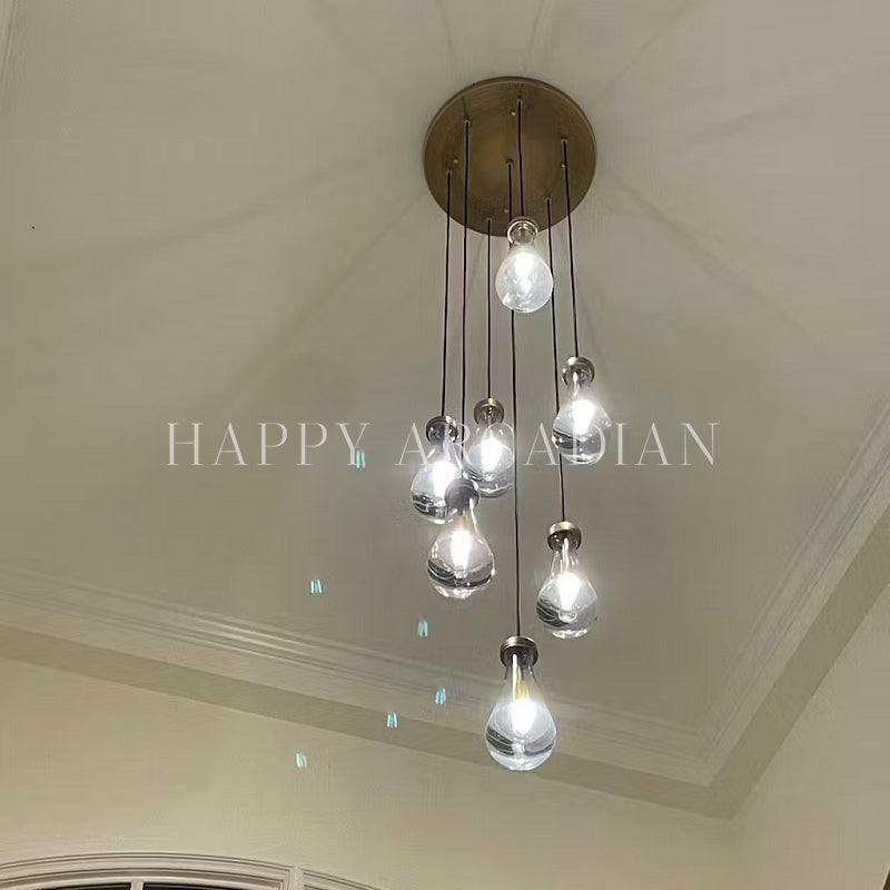 Raindrop Round Chandelier 18",7-Lights