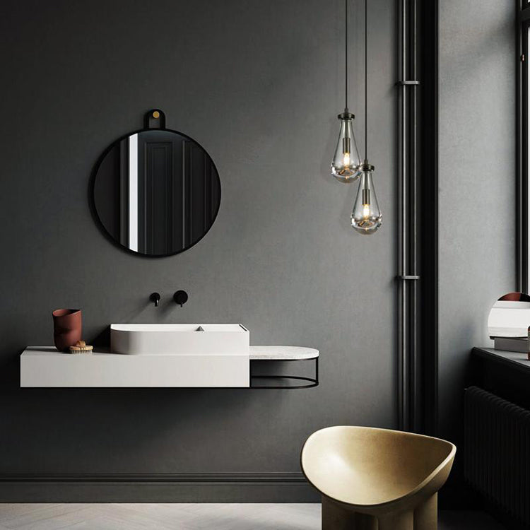 HA Raindrop Glass Pendant Lighting Black