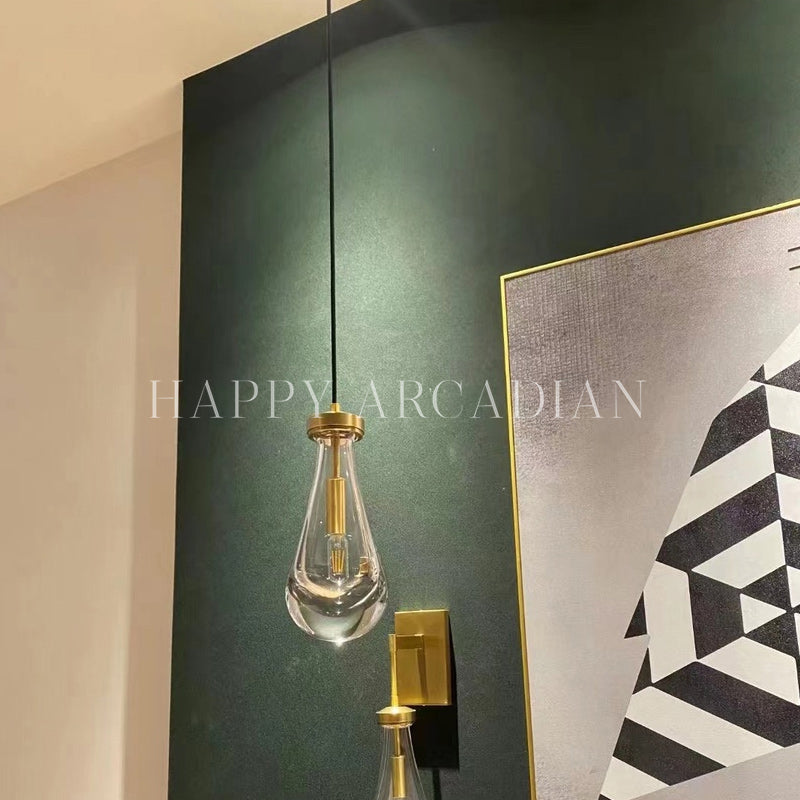 HA Modern Luxury Raindrop Pendant Light (Rod)