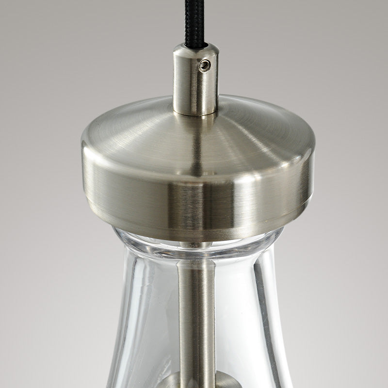 Raindrop round chandelier 8"(cord) 3-Light