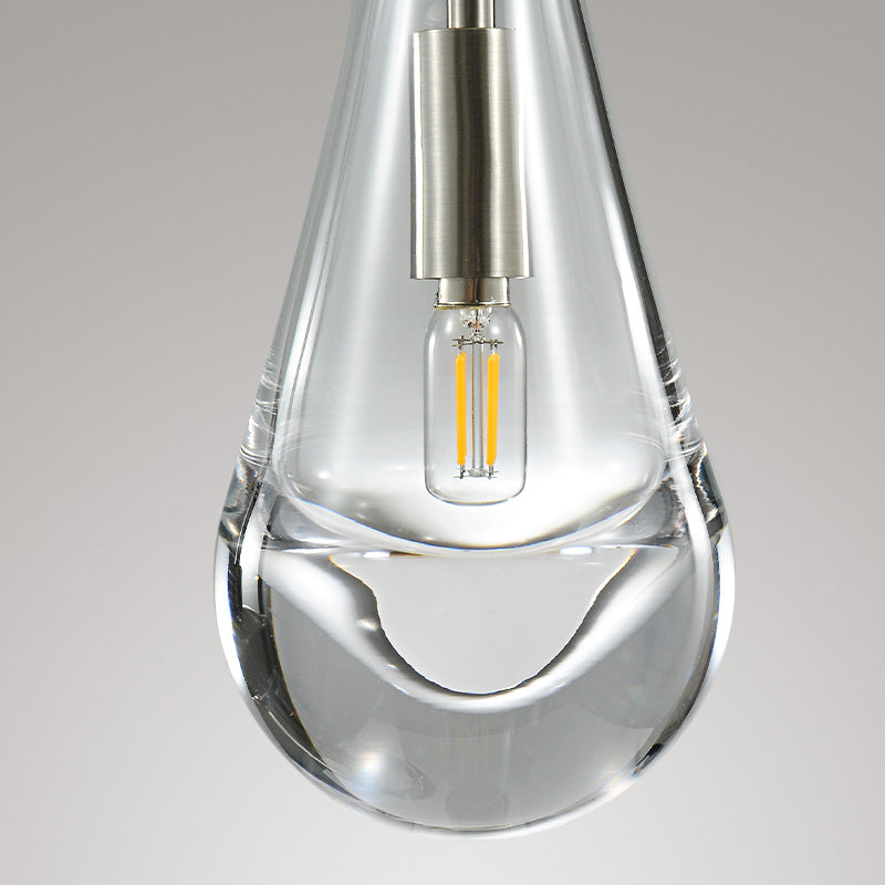 Raindrop round chandelier 8"(cord) 3-Light