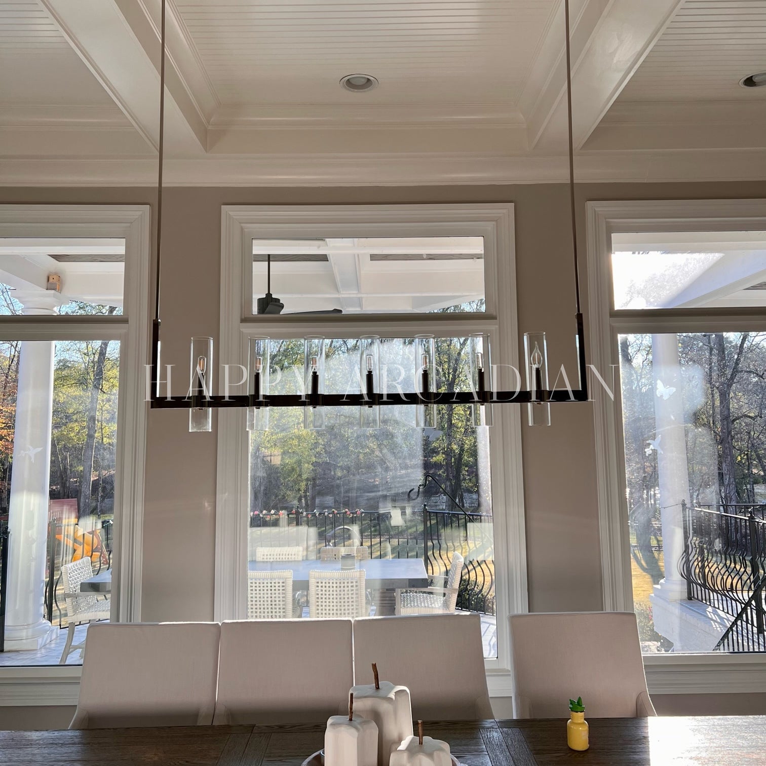 HA Rebecca Linear Chandelier Modern 60", 7-Light