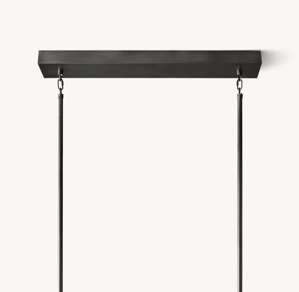 HA Harrison Crystal Rectangular Chandelier 54" 72"