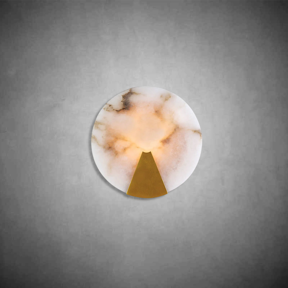 Regina Alabaster Houston Round Wall Sconce