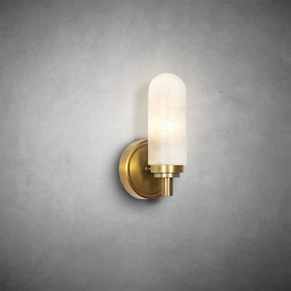 Salon Alabaster Single Sconce
