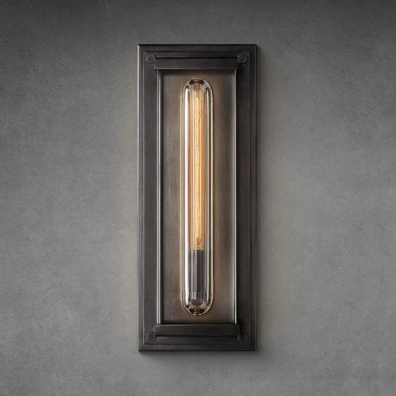 Saviler Modern Glass Grand Rectangular Wall Sconce 20''