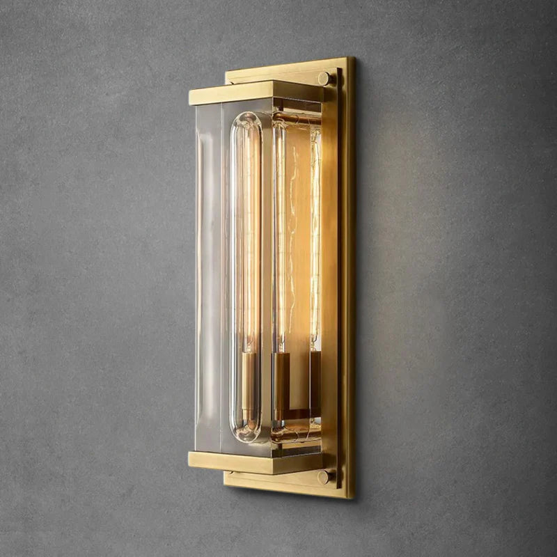 Saviler Modern Glass Grand Rectangular Wall Sconce 20''