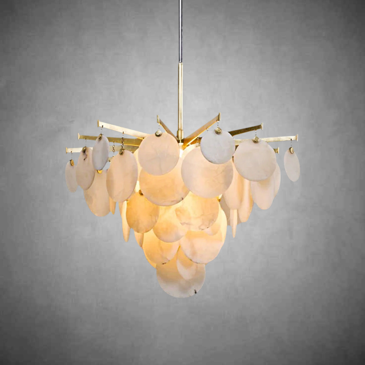 Serenity 1 Light Pendant Small - Gold Leaf W Polished Stainless