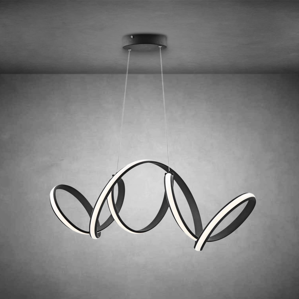 Seville LED Chandelier Black