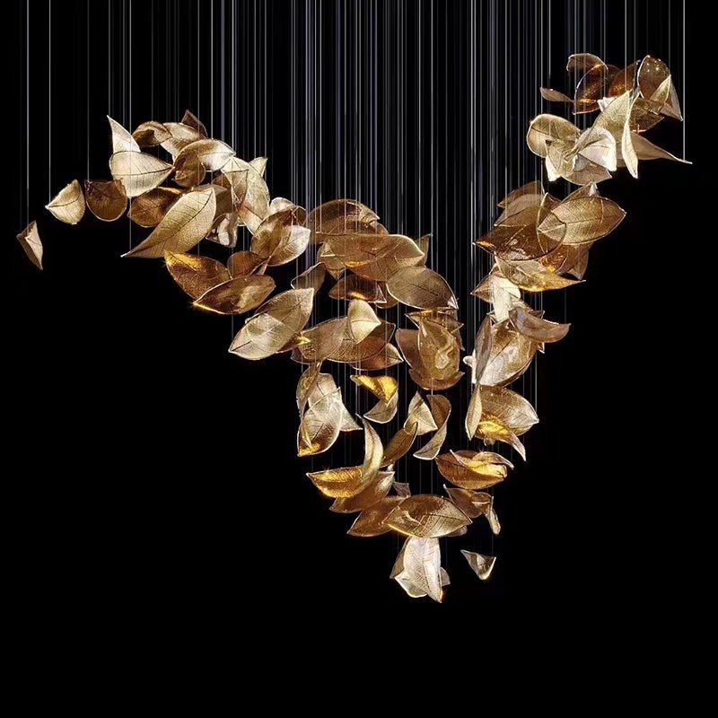 Shake Leaves Chandelier 31.8" 39.4" 47.2"