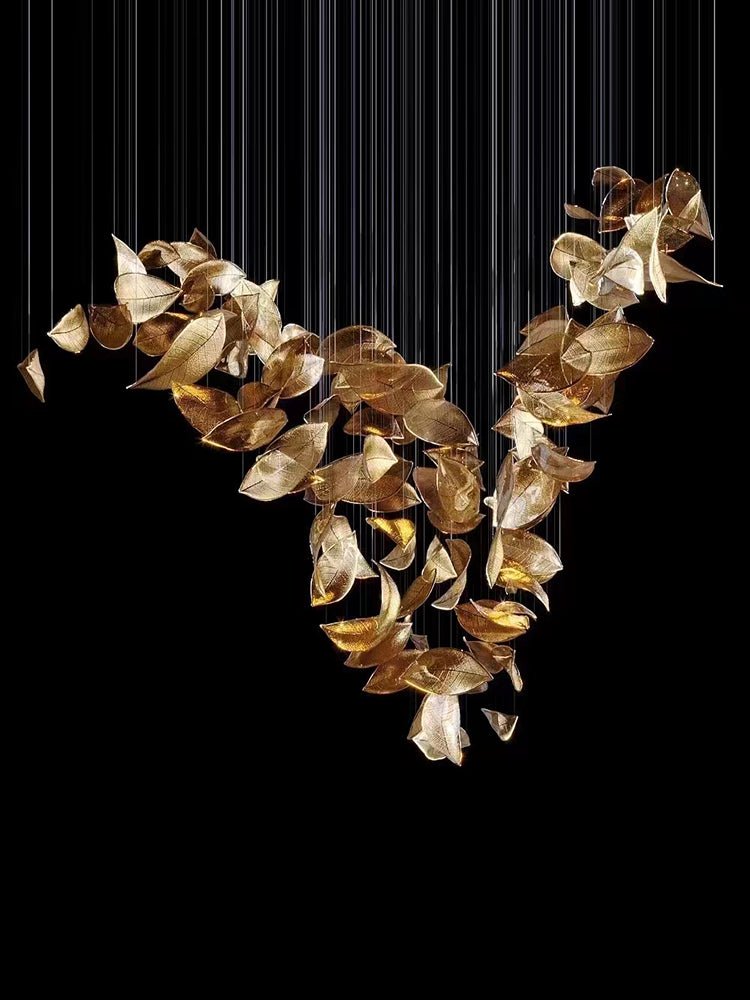 Shake Leaves Chandelier 31.8" 39.4" 47.2"