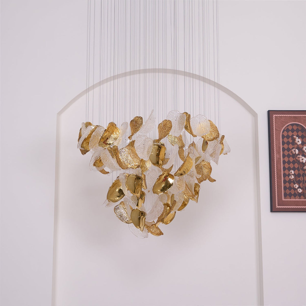 Shake Leaves Chandelier 31.8" 39.4" 47.2"