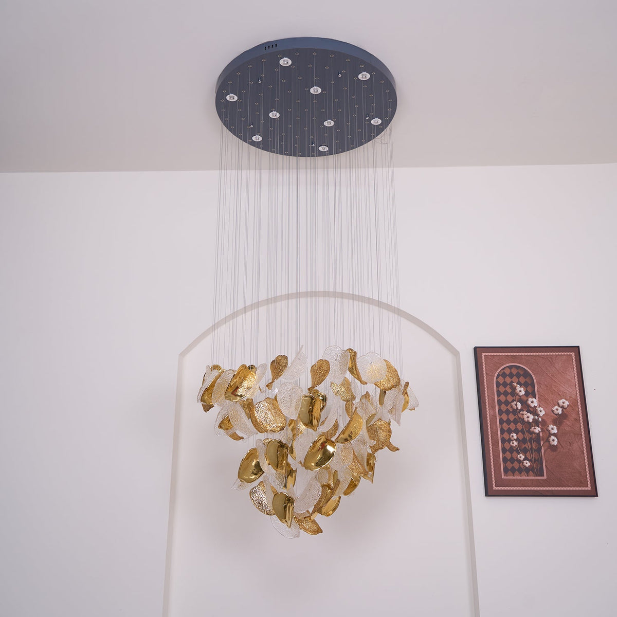Shake Leaves Chandelier 31.8" 39.4" 47.2"