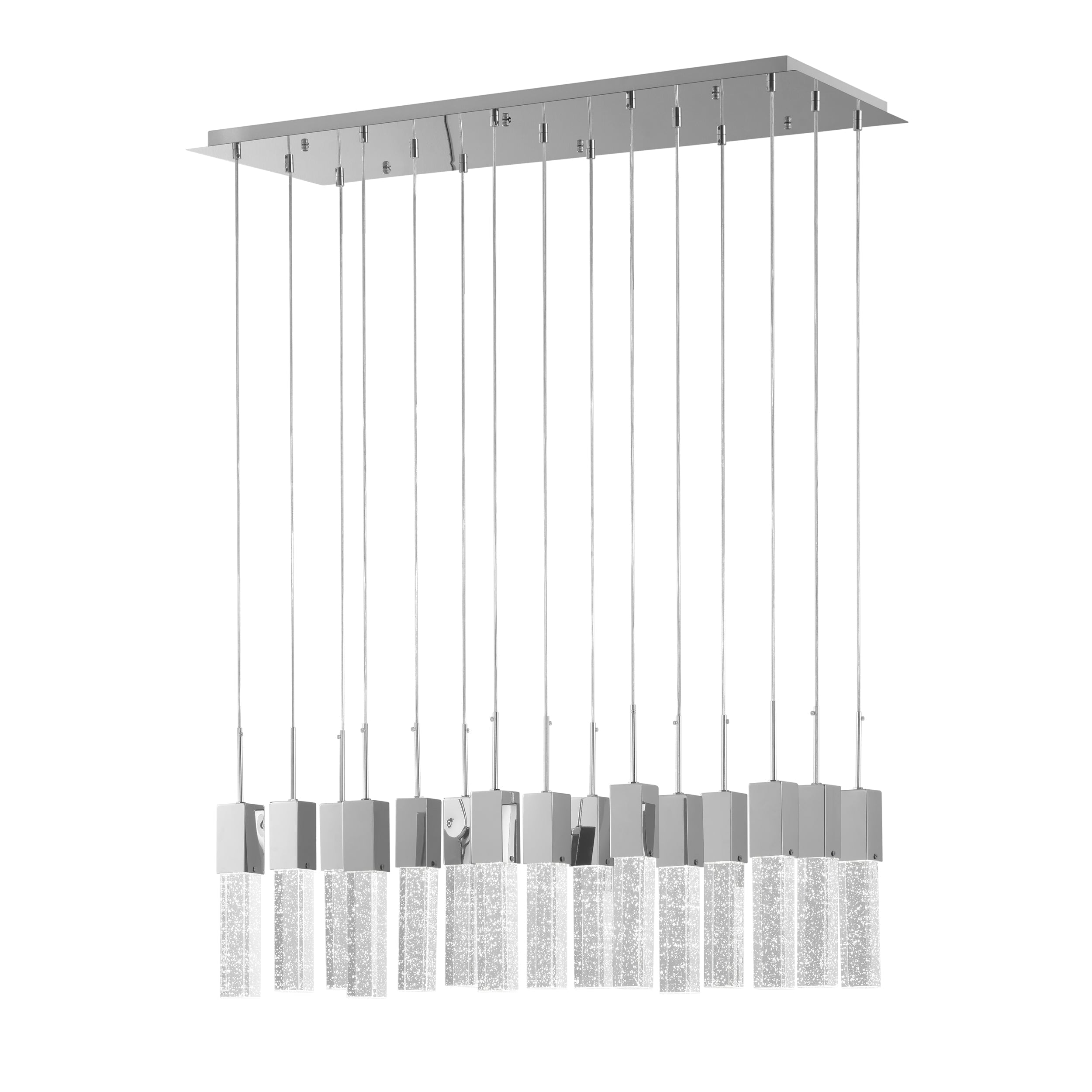 Short Crystal Sparkling Night Chandelier 15 Light