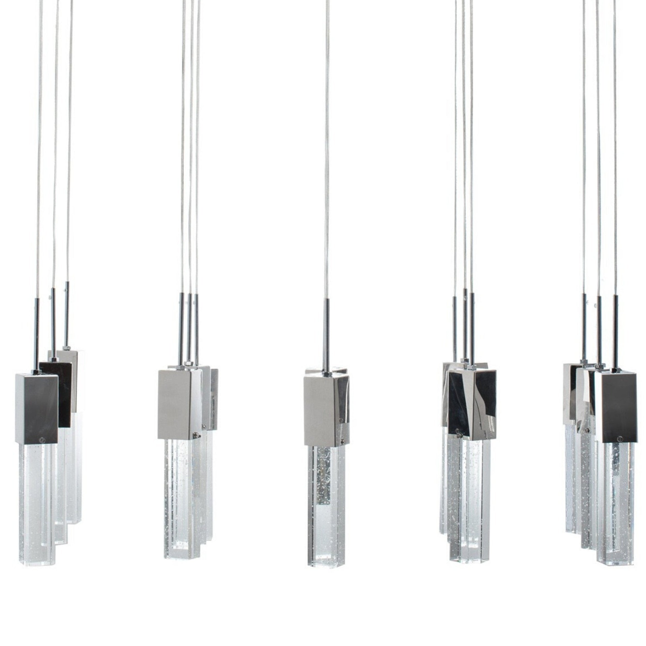 Short Crystal Sparkling Night Chandelier 15 Light