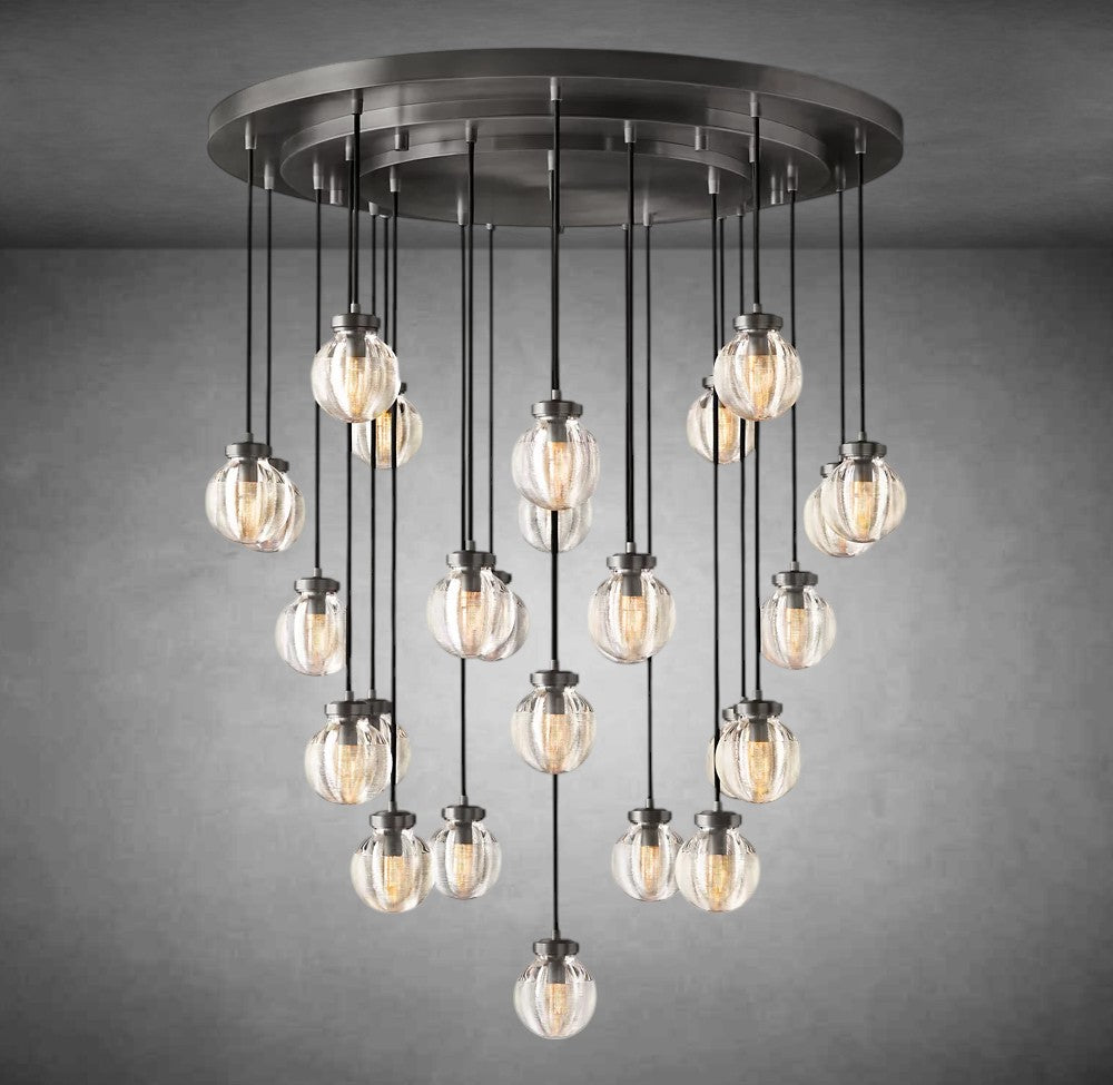 Peal Round Chandelier 38"48"60"