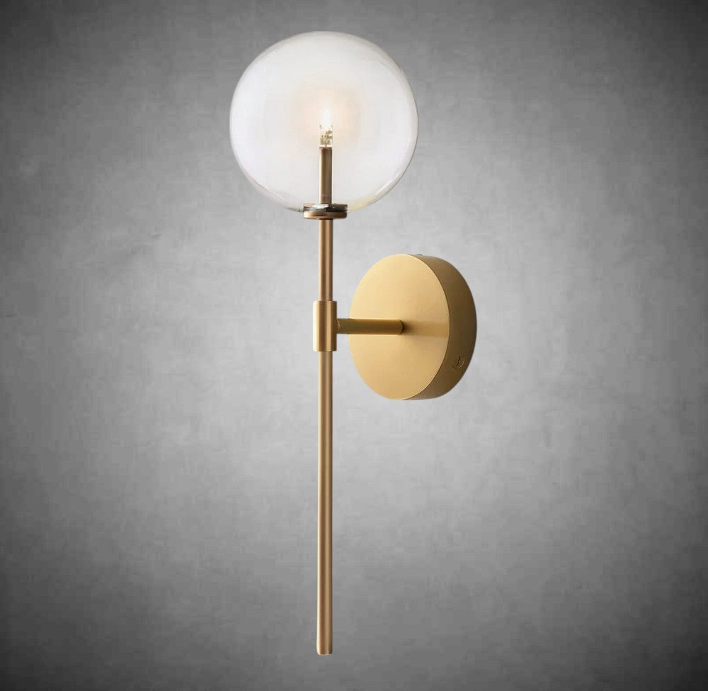 Glass Glober Sconce