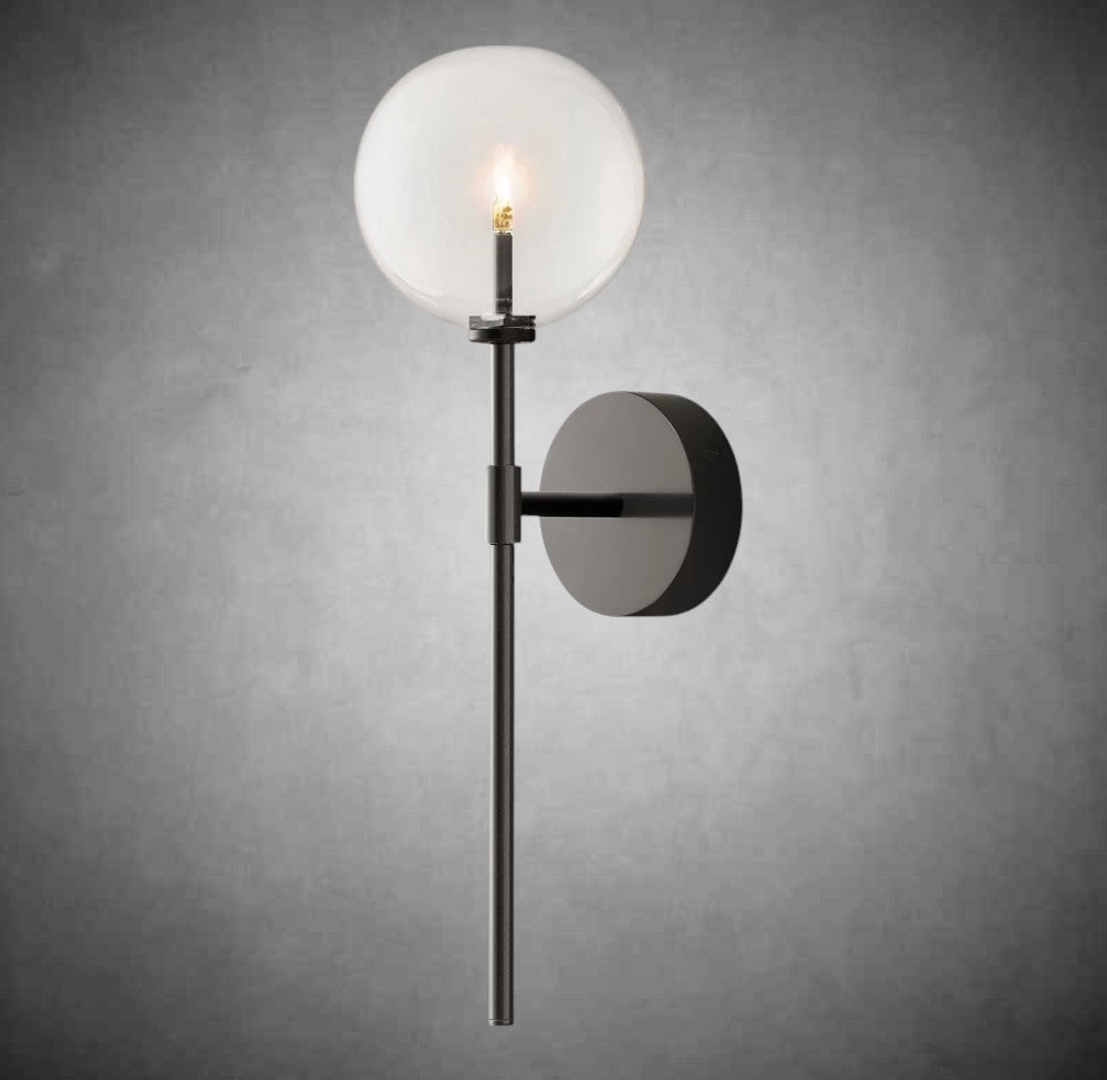 Glass Glober Sconce