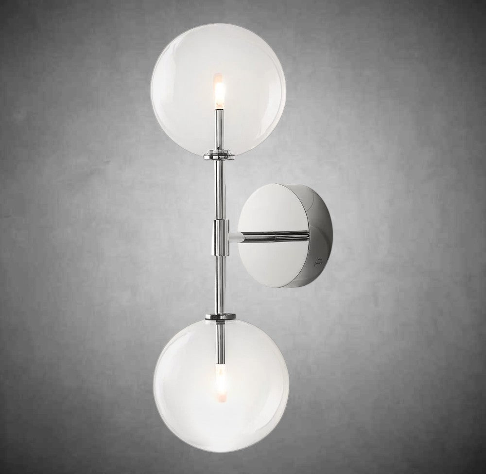 Glass Glober Linear Sconce