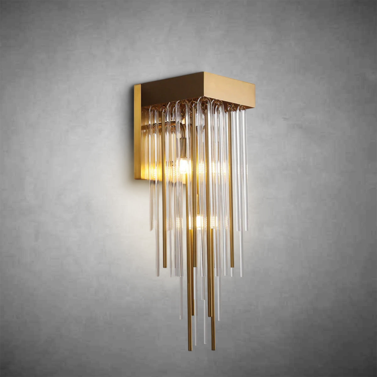 Siren Glass Brass Wall Sconce,Wall Lamps