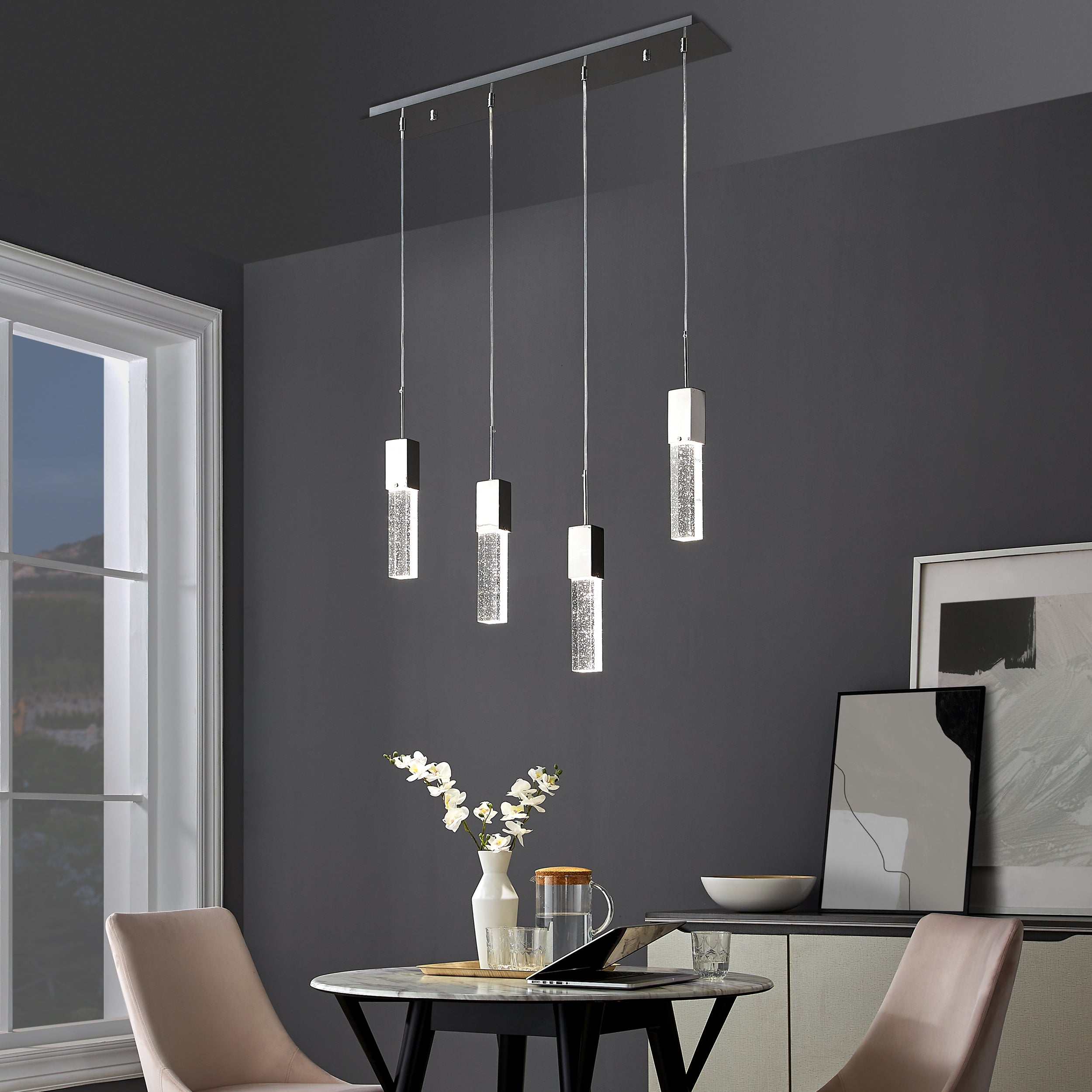 Sparkling Night Chandelier 4 Light