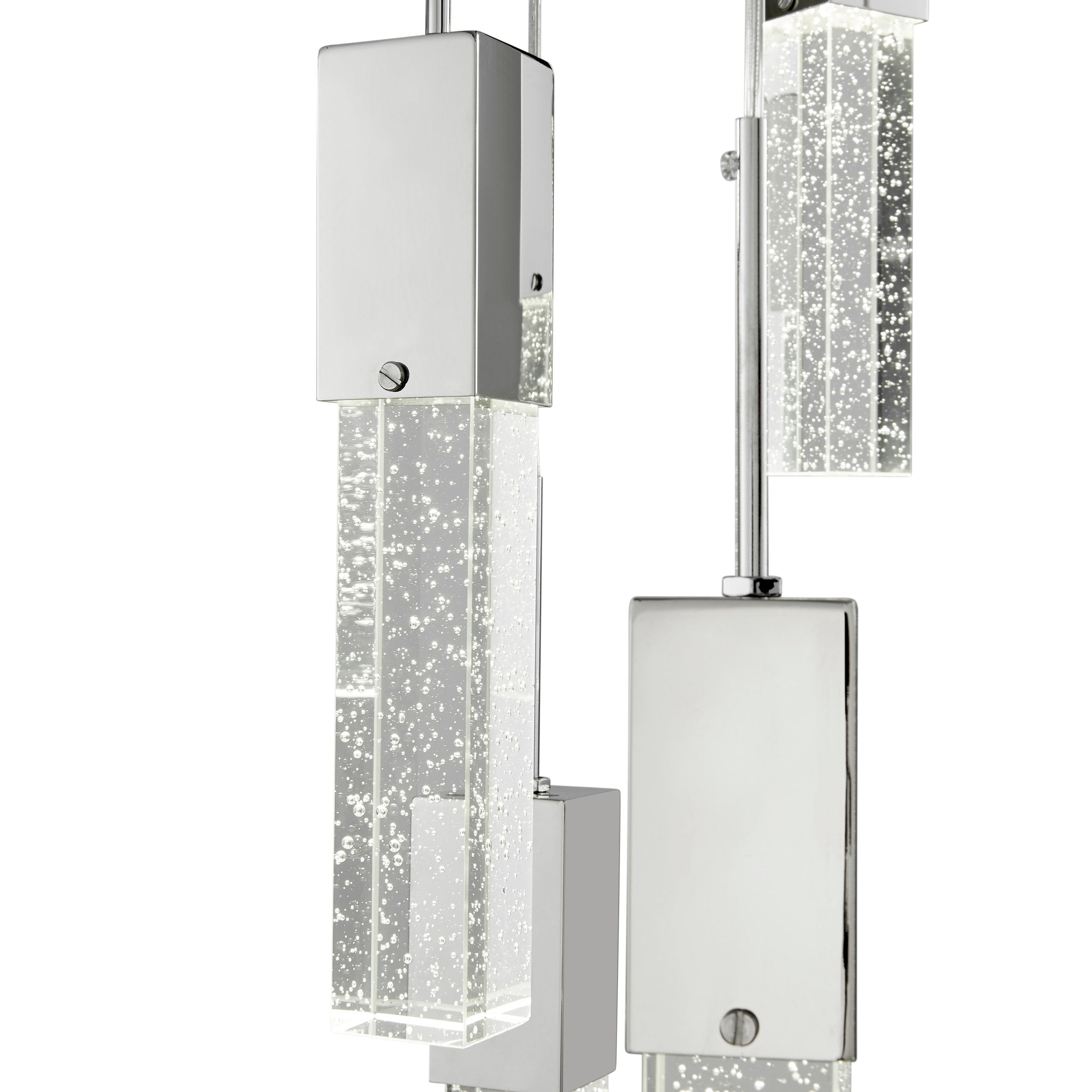 Sparkling Night Chandelier 9 Light LED Spiral