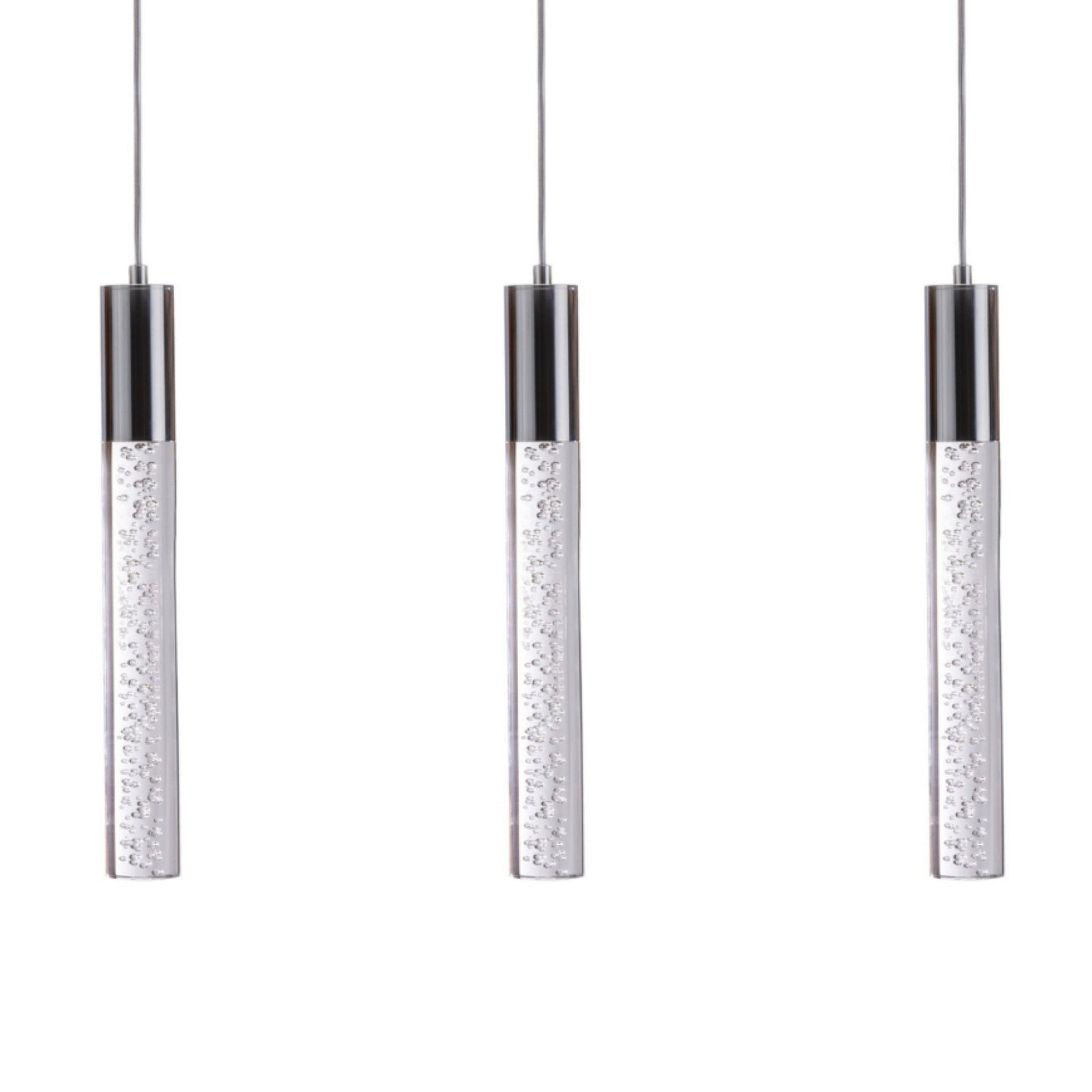 Sparkling Night Cylinder Chandelier 3 Light