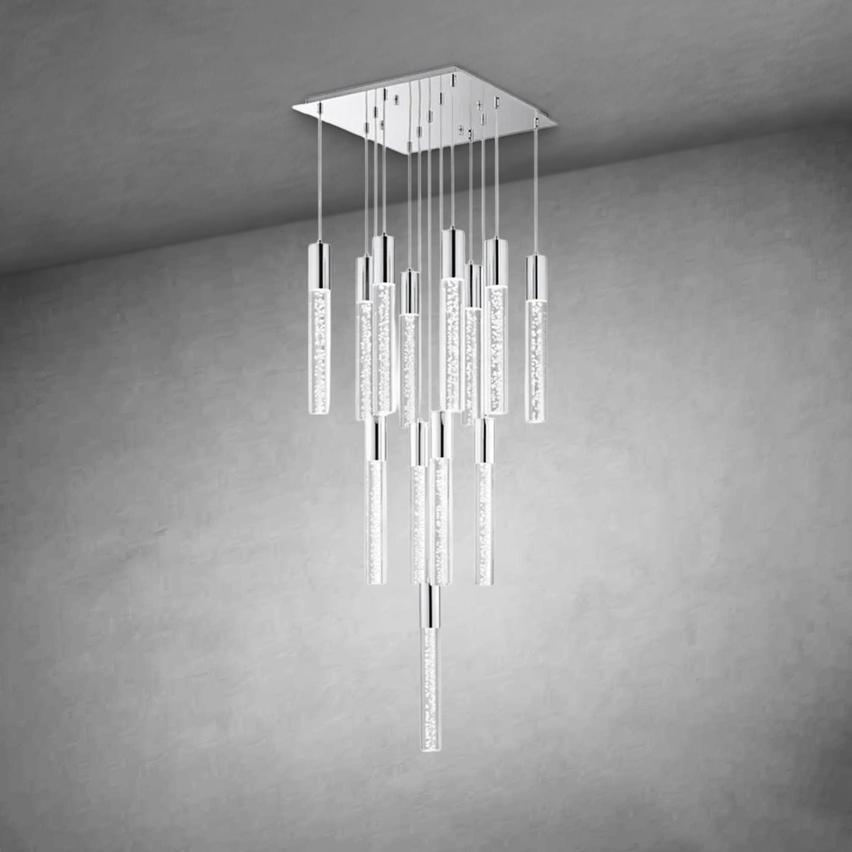 Sparkling Night Cylinder Chandelier 13 Light