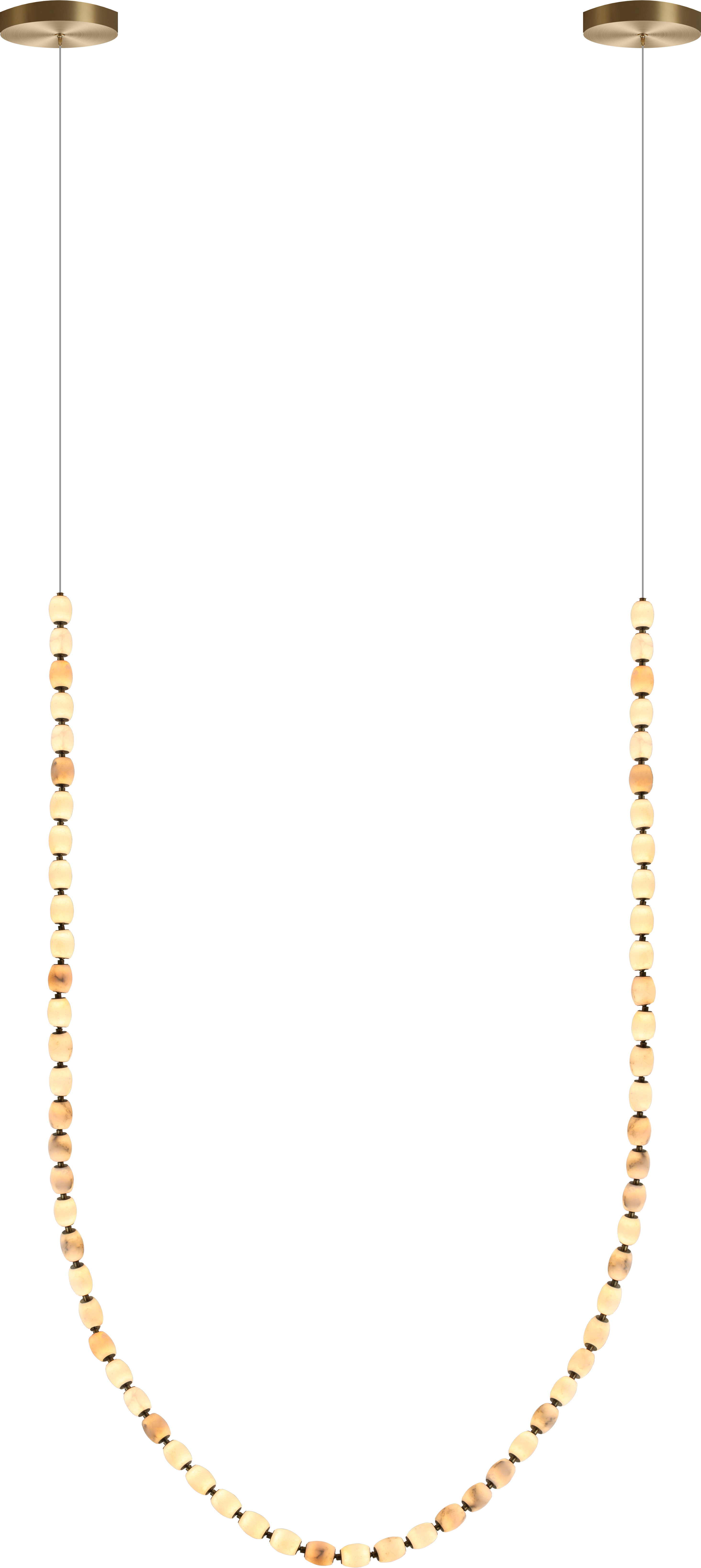 Alabaster Bead LED Pendant Light