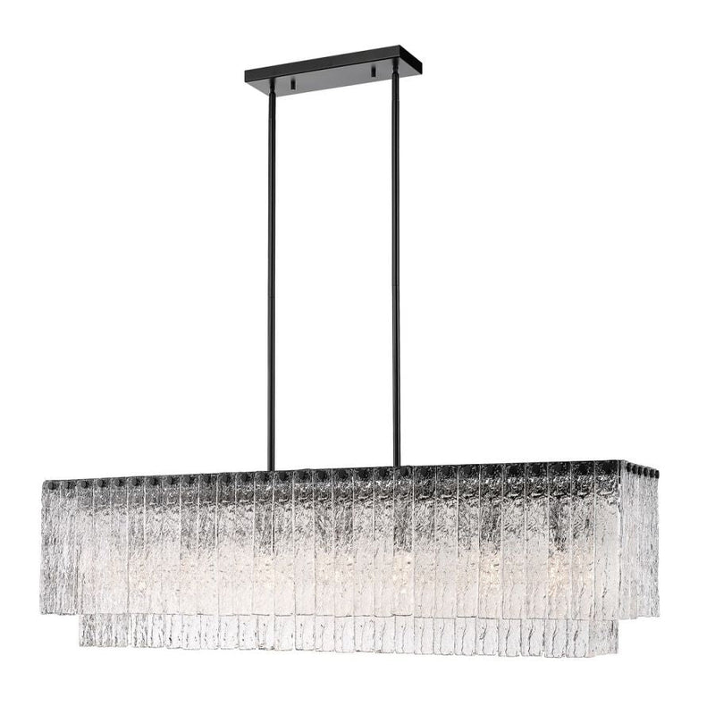 Haloire Linear Glass Chandelier