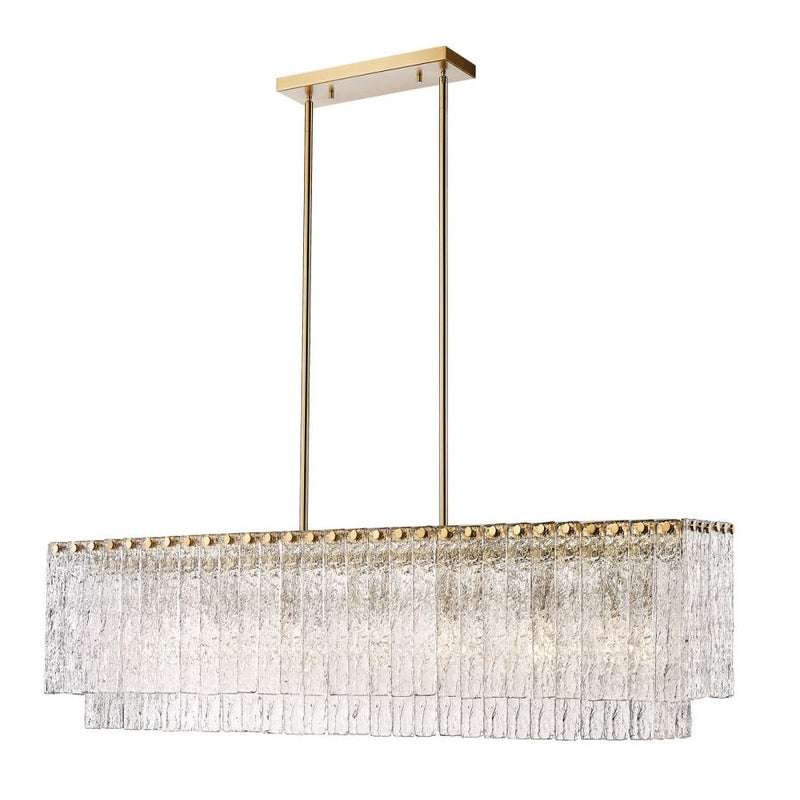 Haloire Linear Glass Chandelier