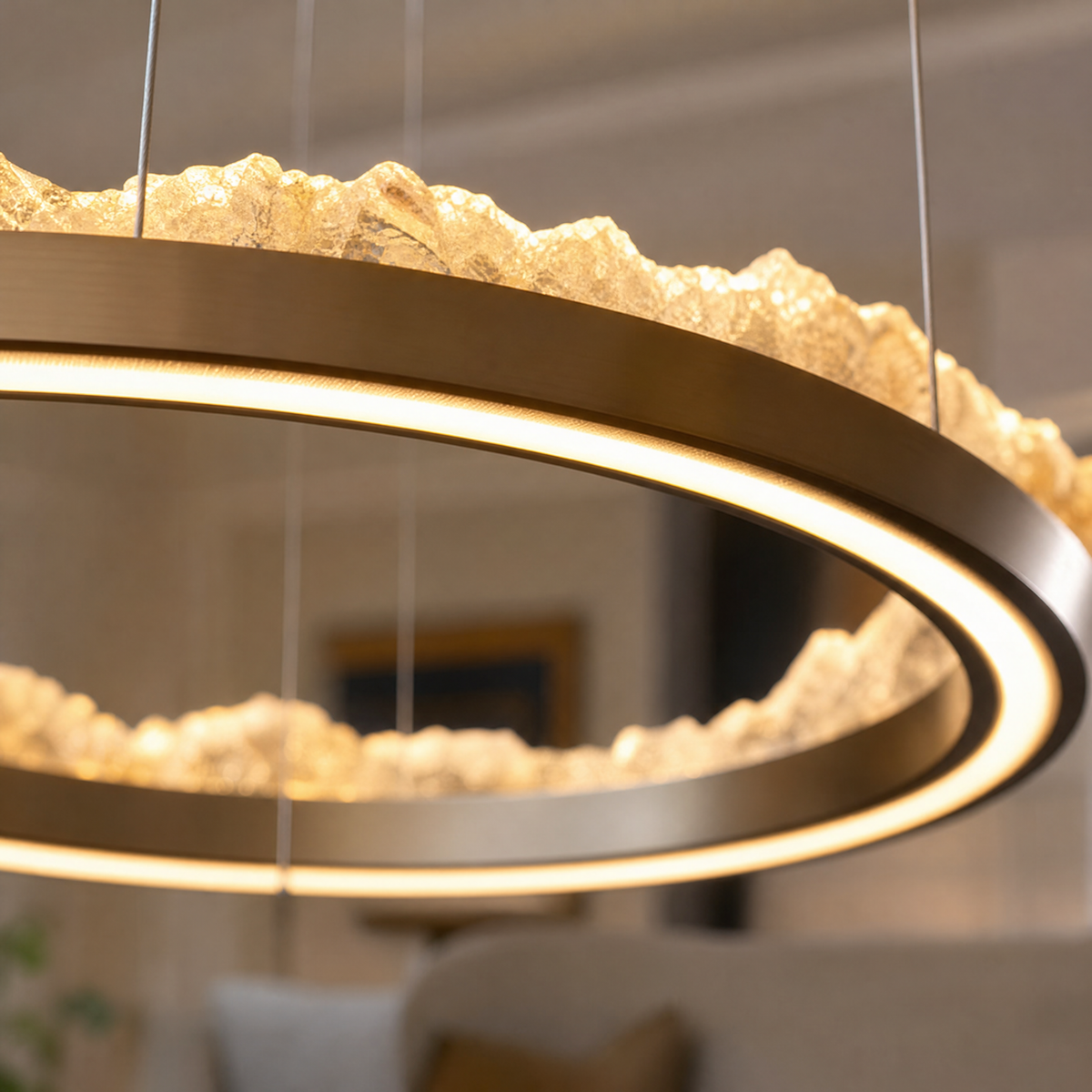 Vast Realm Modern Multi-Tier Cluster Chandelier
