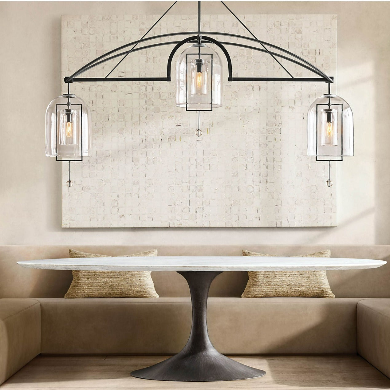 HA Fulcrum Round Chandelier 61" 5-Lights