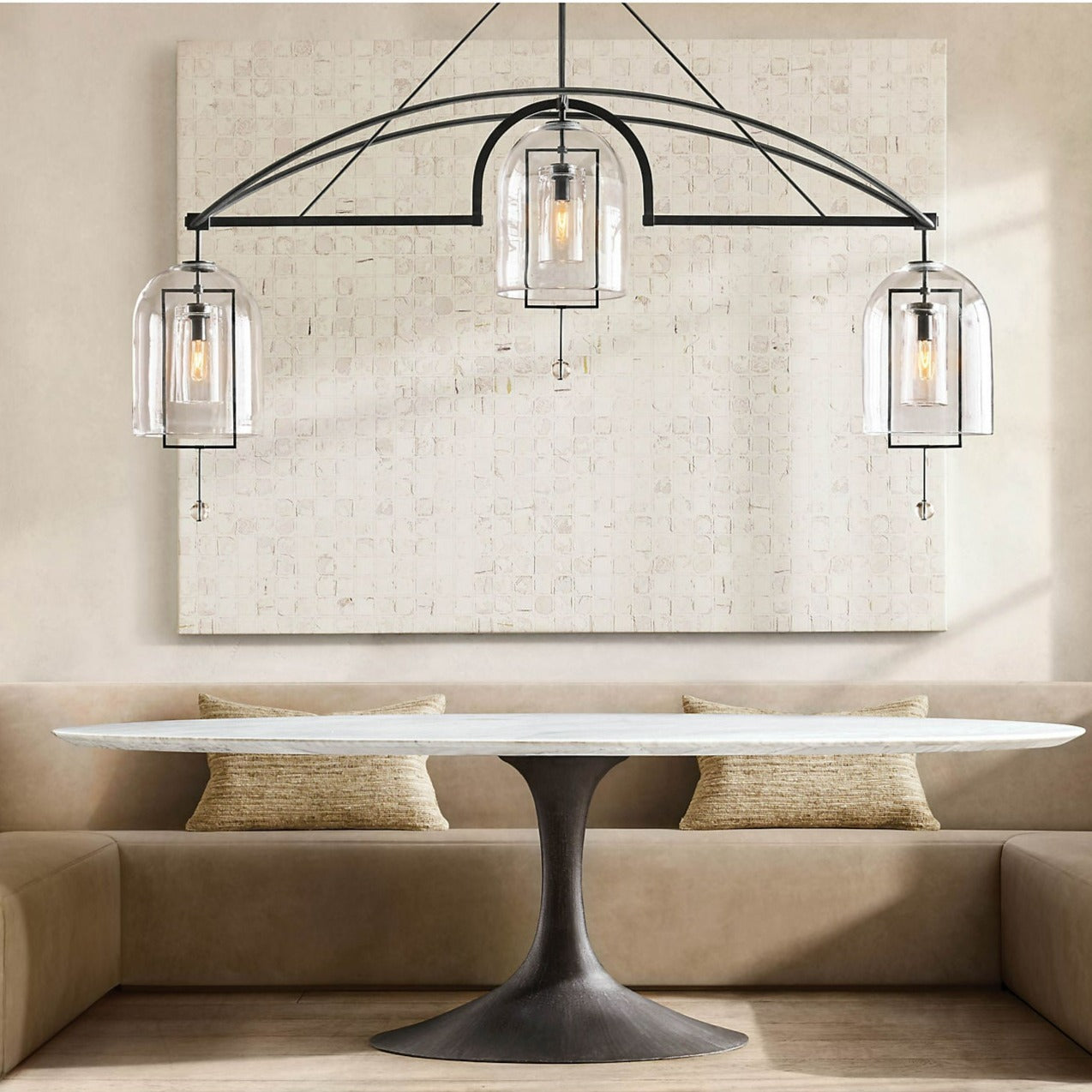 HA Fulcrum Round Chandelier 73" 3-Lights