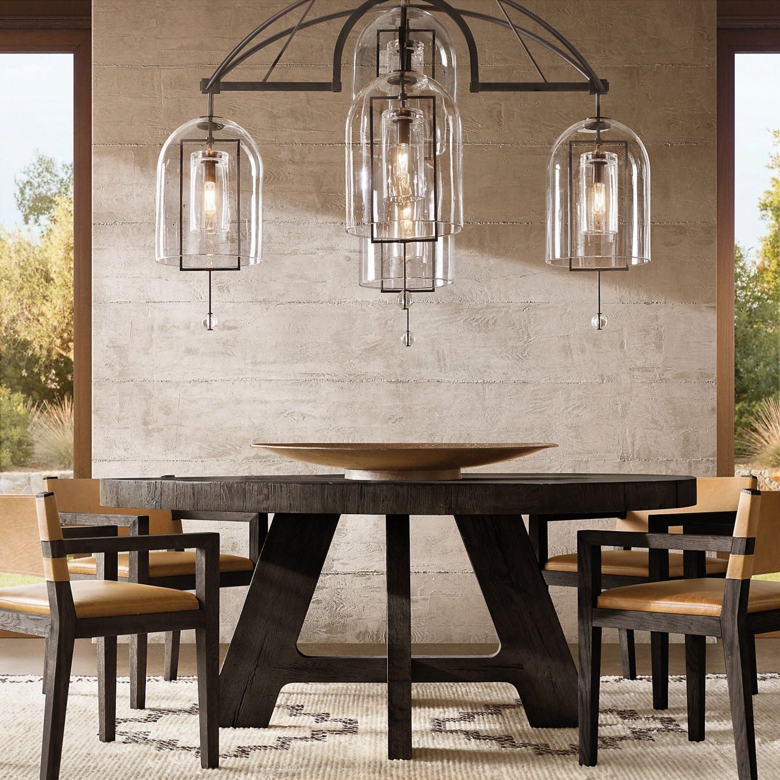 HA Fulcrum Round Chandelier 73" 5-Lights