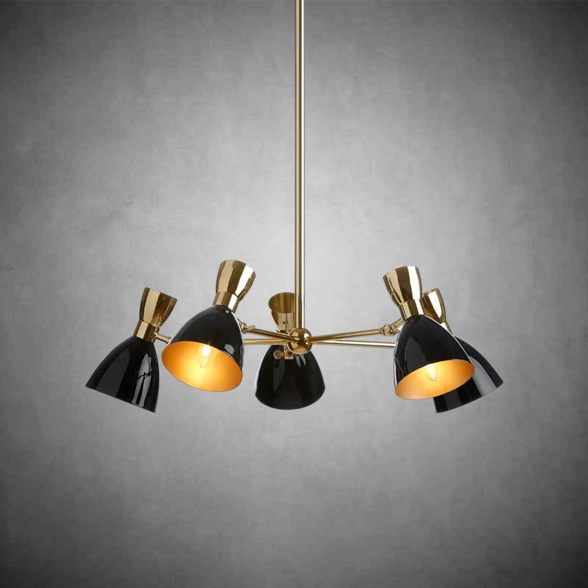 Wade 5 Light Postmodern Metal Chandelier Lighting
