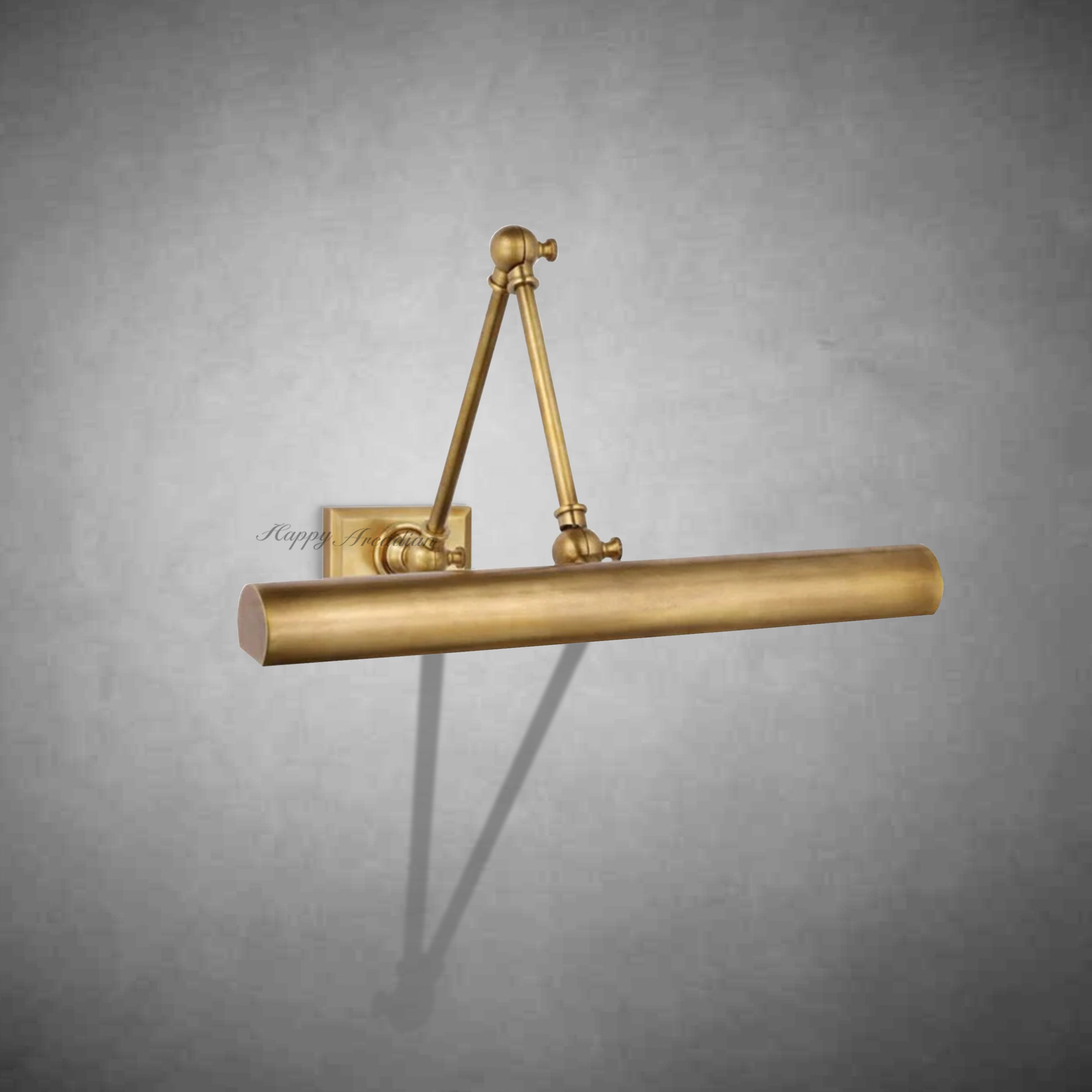 Brass Double Plug-In Hardwired Picture Light