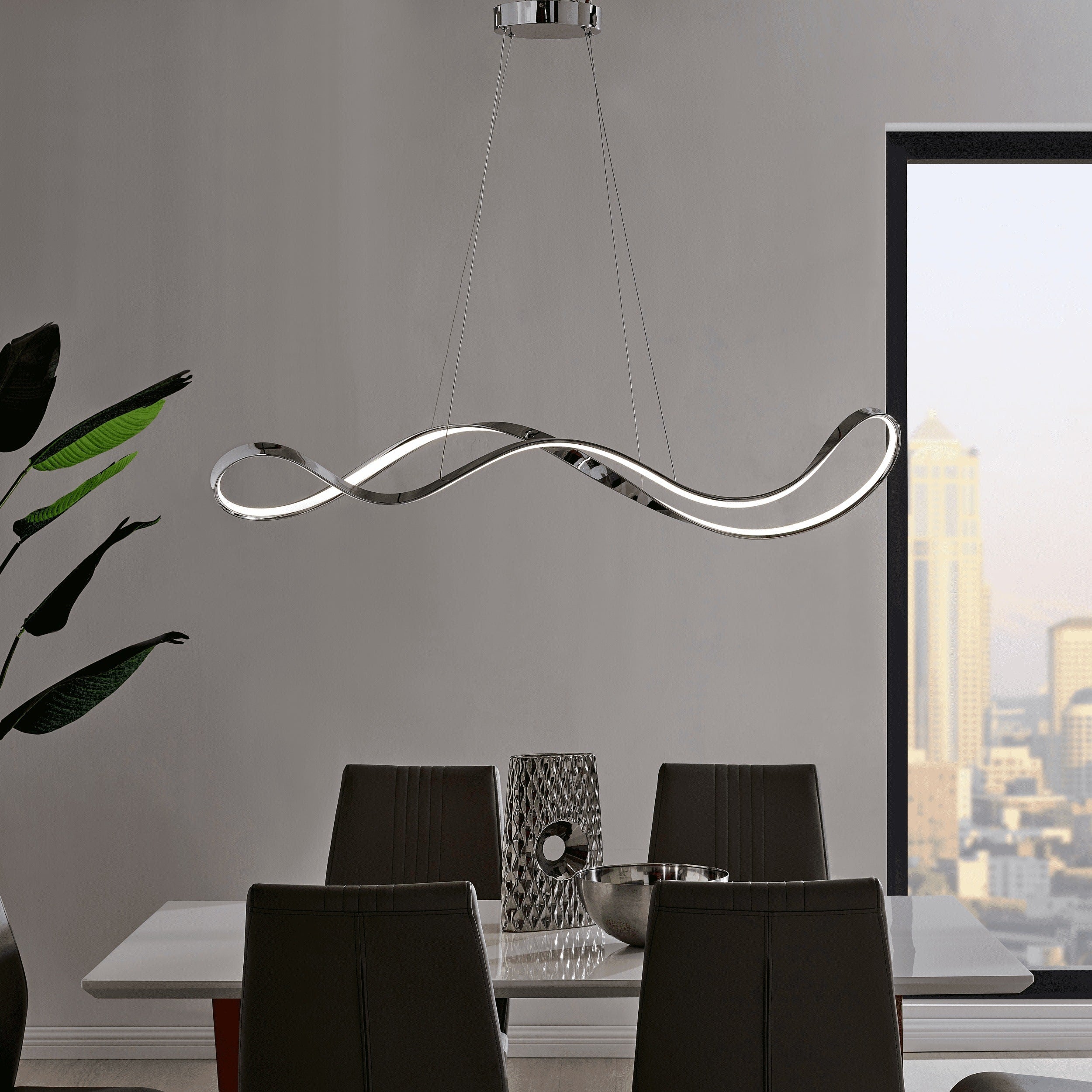 Xiamen LED Adjustable Chandelier Chrome