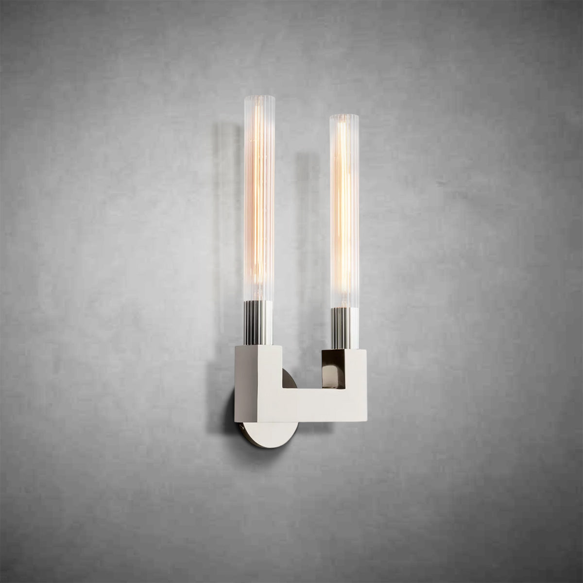Candlestick Double Wall Sconce 18"H