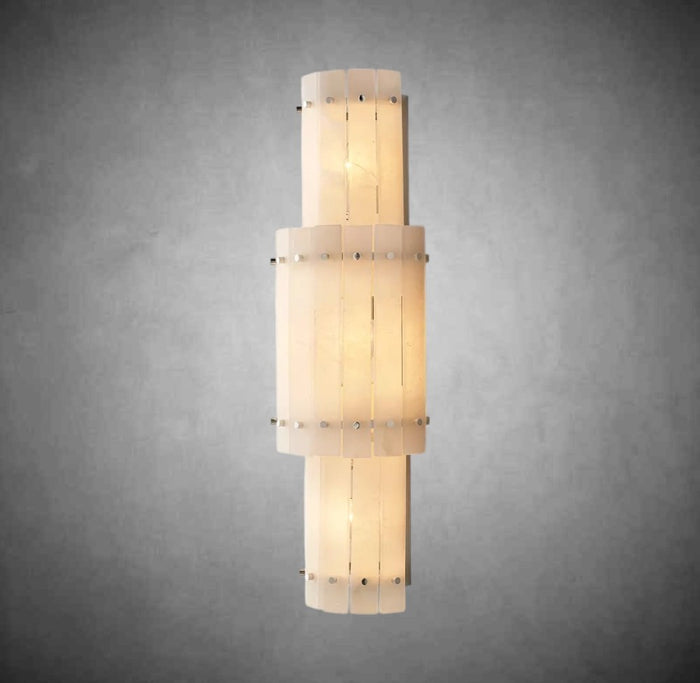 Marino Alabaster Grand Round Sconce